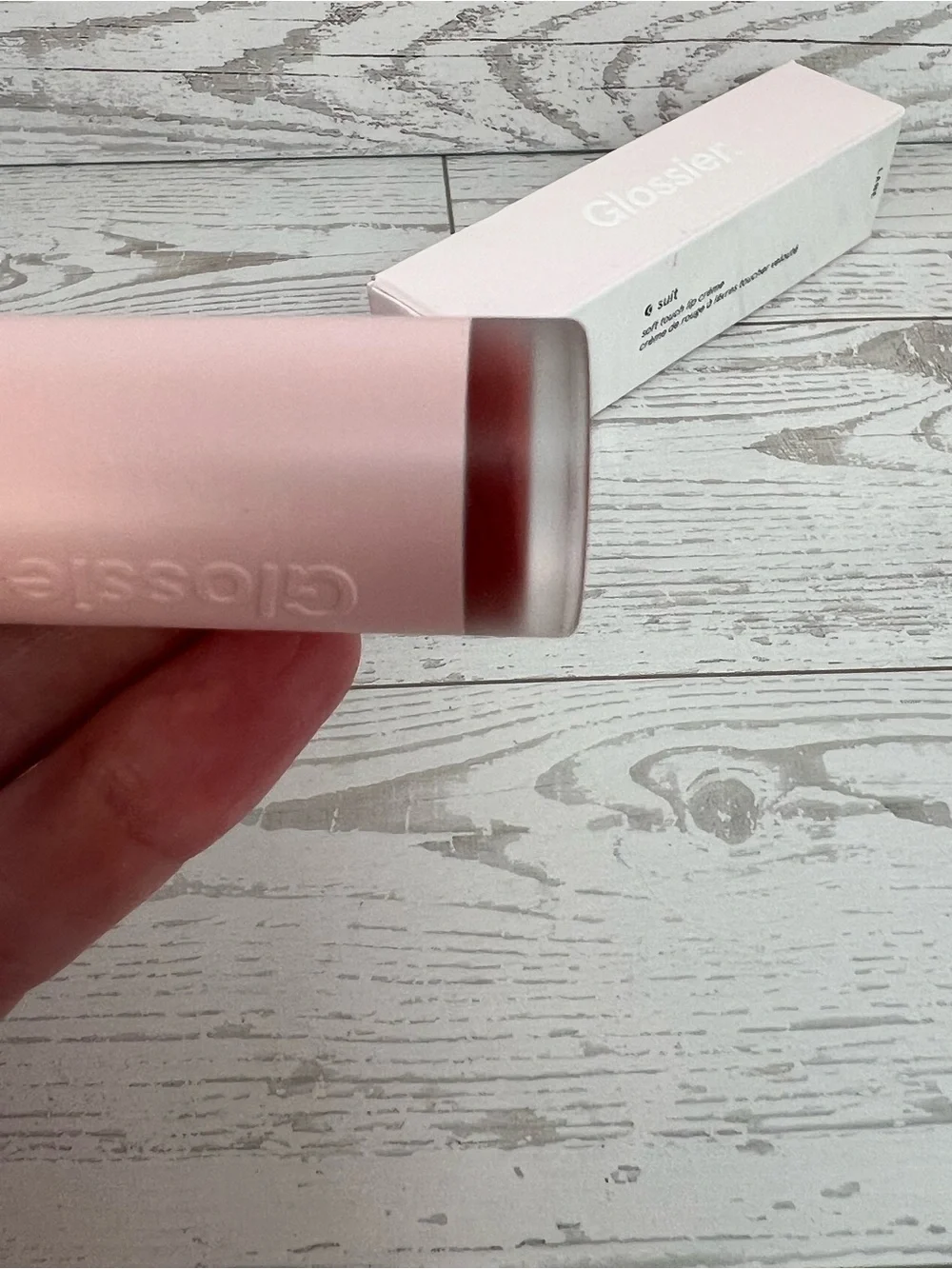 Glossier G Suit Soft touch lip cream, shade ‘lane’